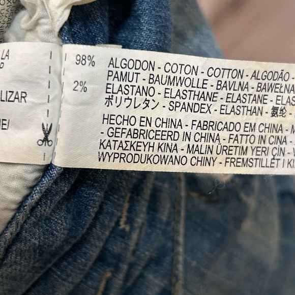 Zara Denim Rules By TRF Y2K Button Fly Low Rise Moto Zip Ankle Women Size 6 EUC! - Picture 11 of 11